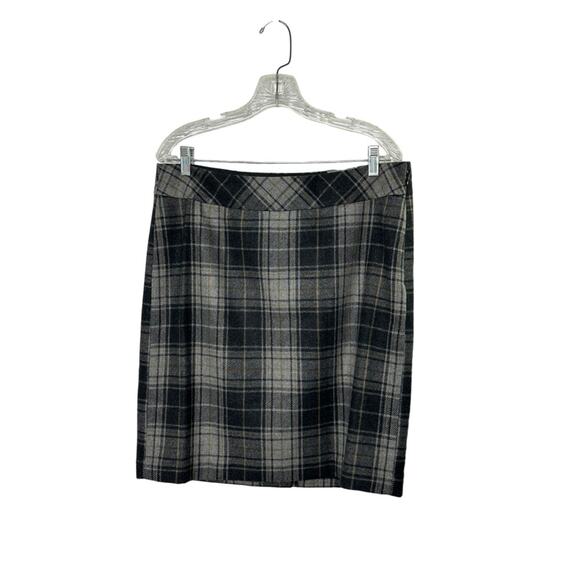 Eddie Bauer Gray Wool Skirt Women's Size 12 Lined  NEW - Picture 1 of 7